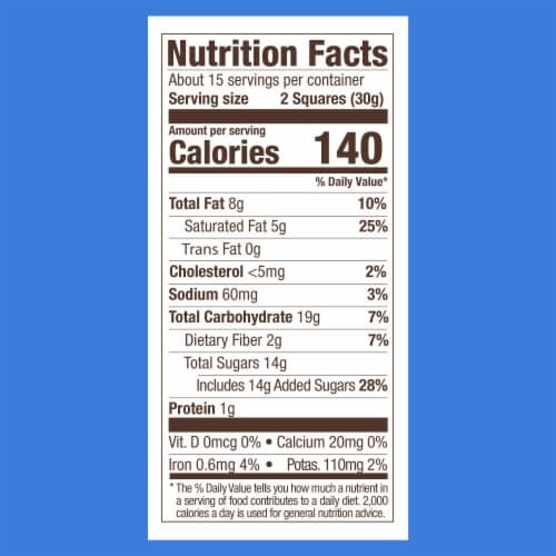 Ghirardelli Dark Chocolate Sea Salt Caramel Squares Perspective: left