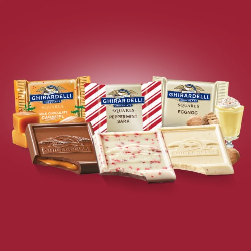 Ghirardelli Squares Holiday Chocolate Assortment Perspective: left