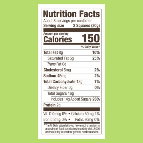Ghirardelli® Milk Chocolate Caramel Apple Squares Halloween Candy Perspective: left