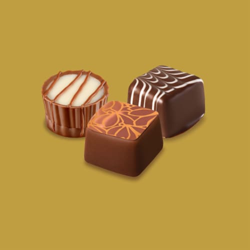 Ghirardelli® Signature Collection Pralines Gift Box Perspective: left