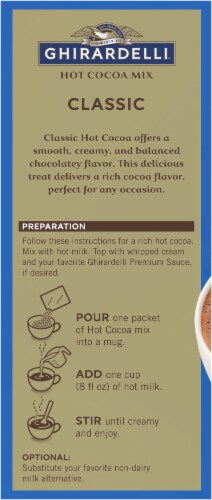 Ghirardelli® Classic Hot Cocoa Mix Packets Perspective: left