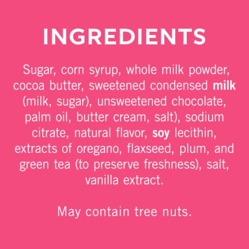 Ghirardelli® Caramel Milk Chocolate Hearts Valentine's Candy Bag Perspective: left