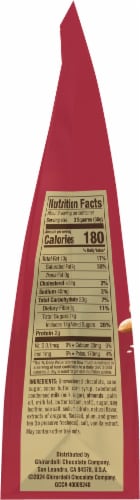 Ghirardelli® Dark Chocolate Assorted Squares Candy Bag Perspective: left