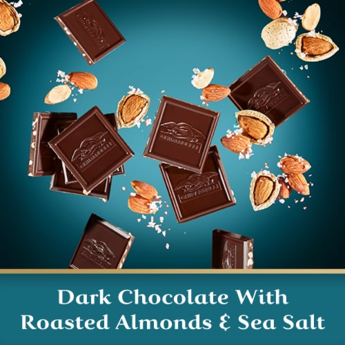 Ghirardelli® Intense Dark Sea Salt Almond Dark Chocolate Bar Perspective: left