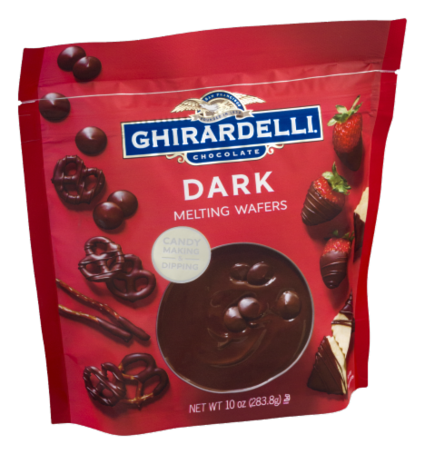 Ghirardelli Dark Melting Wafers Perspective: left