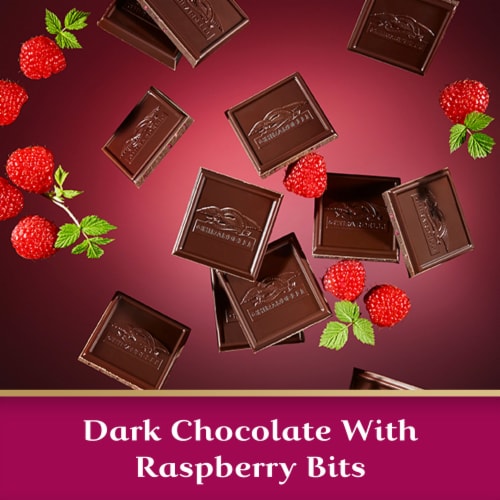 Ghirardelli® Intense Dark Raspberry Radiance Chocolate Candy Squares Perspective: left