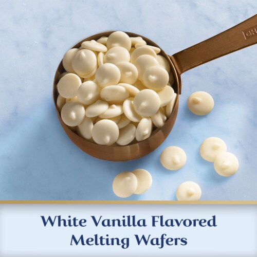 Ghirardelli® White Vanilla Flavored Melting Wafers Perspective: left