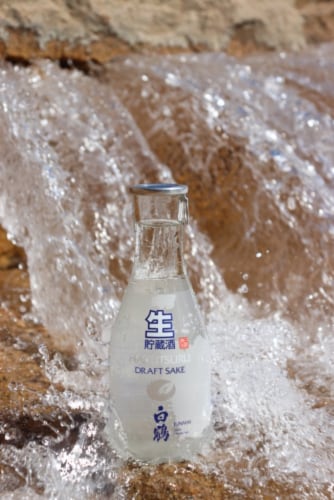 Hakutsuru Draft Sake Perspective: left