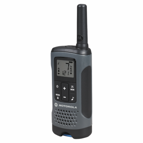 Motorola Rechargeable Talkabout T200 Radios - Gray/Black Perspective: left