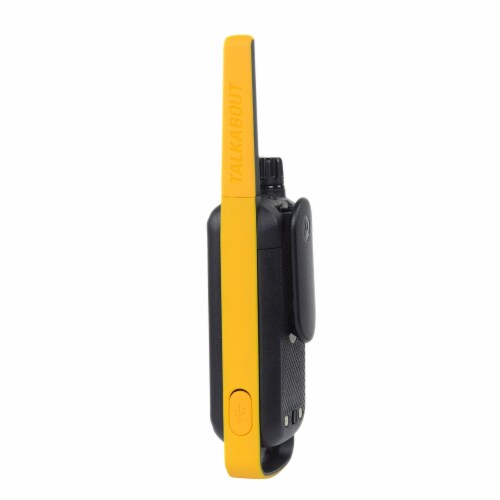 Motorola Solutions Talkabout T475 Two-Way Radios - Black/Yellow Perspective: left