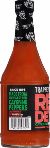 Trappey's® Red Devil Cayenne Hot Sauce Perspective: left