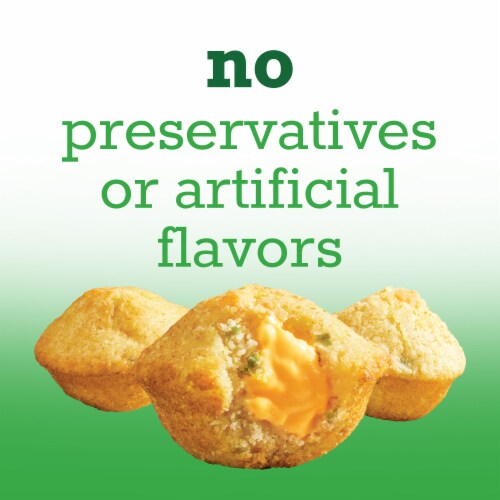 Sister Schubert’s Jalapeño & Cheddar Cornbread Bites Perspective: left