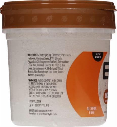 Eco Style® Coconut Oil Styling Gel Perspective: left