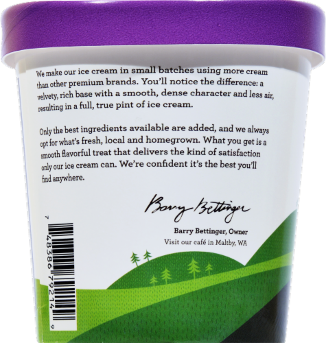 Snoqualmie French Lavender Ice Cream Pint Perspective: left