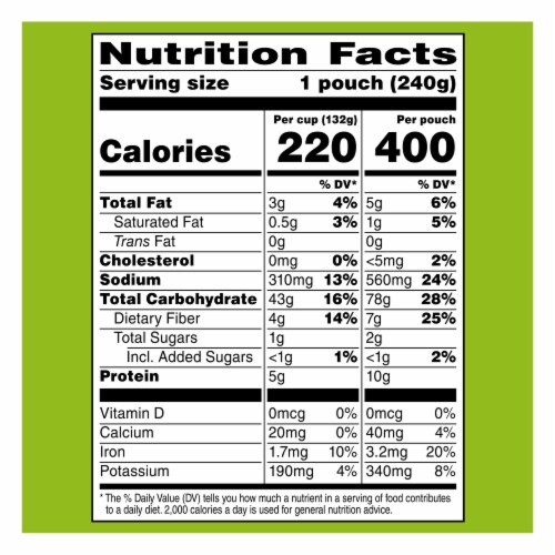 Seeds of Change Organic Seven Whole Grains Rice, Organic Food, 8.5 oz Pouch Perspective: left