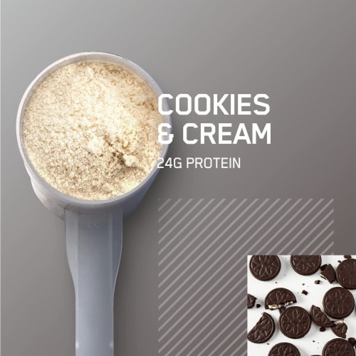 Optimum Nutrition Gold Standard 100% Micellar Casein Protein Powder, Cookies and Cream, 3.86 Lbs Perspective: left
