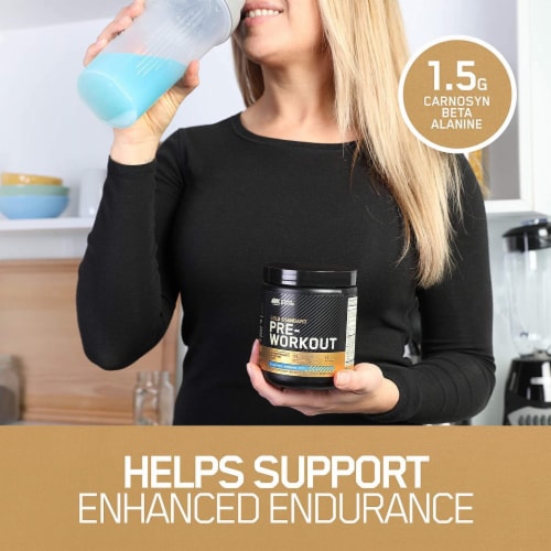 Optimum Nutrition Gold Standard Pre-Workout Watermelon Candy Perspective: left