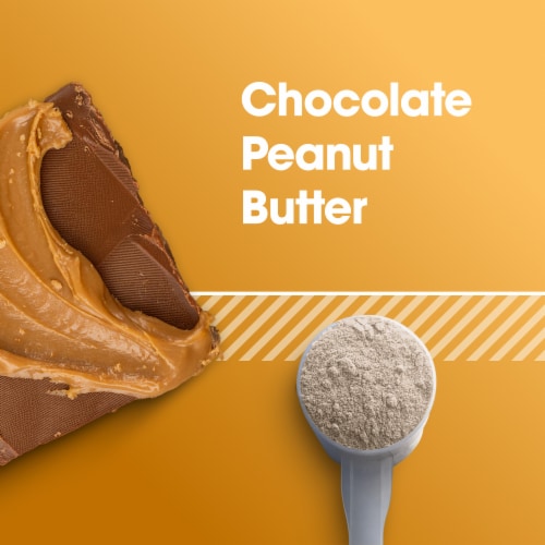 Optimum Nutrition Gold Standard 100% Whey Chocolate Peanut Butter Protein Powder Perspective: left
