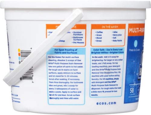 ECOS® Oxo Brite™ Free & Clear Multi-Purpose Stain Remover Perspective: left