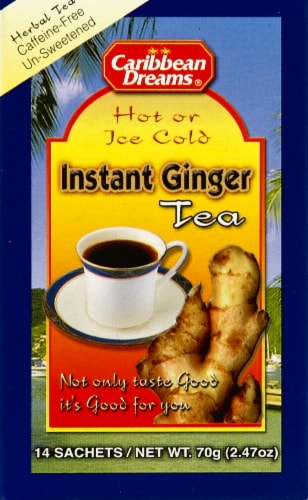 Caribbean Dreams® Instant Ginger Tea Perspective: left