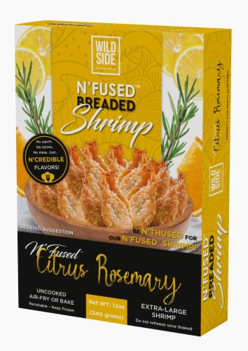 Wild Side N'Fused Breaded Citrus Rosemary Shrimp Perspective: left