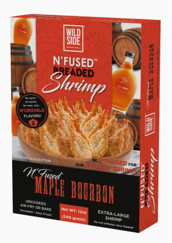 Wild Side N'Fused Breaded Maple Bourbon Shrimp Perspective: left