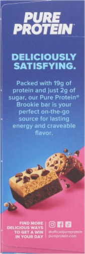 Pure Protein® Brookie Gluten Free Protein Bars Perspective: left