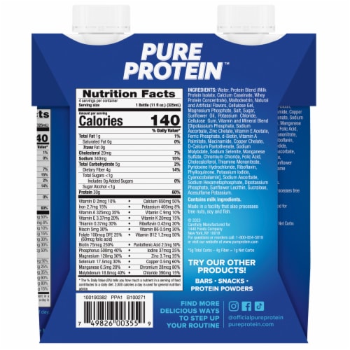 Pure Protein™ Salted Caramel Complete Protein Shake Perspective: left