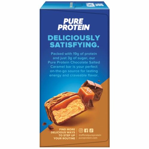 Pure Protein® Chocolate Salted Caramel Protein Bars Perspective: left