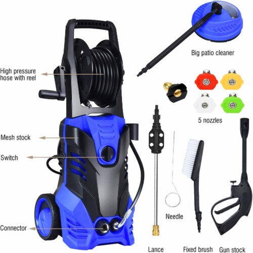 SUGIFT 2200W 2.0 Gpm Electric Pressure Washer With 5 Nozzles, 1 unit