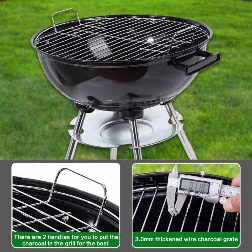 18 Kettle Charcoal Grill Perspective: left