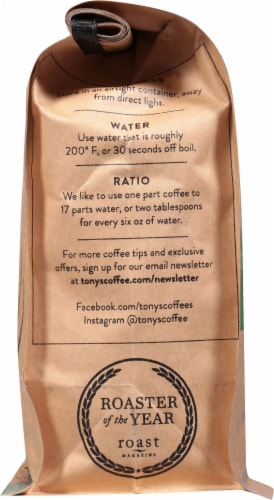 Tony's™ Coffee Organic French Royale Dark Roast Coffee Perspective: left