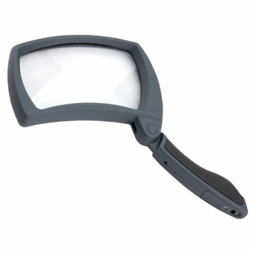 Carson Lighted MagniFold 2x Power LED Handheld Magnifier Perspective: left