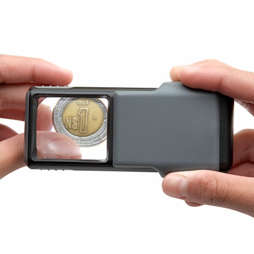 Carson MiniBrite 5x Power LED Lighted Aspheric Lens Magnifier Perspective: left