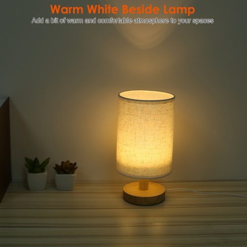 Beig Modern Warm White Nightstand Lamp with USB Plug 1 Count Fry s Food Stores