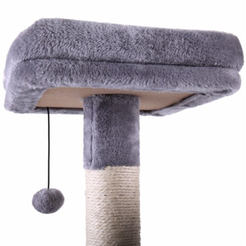 Cat Condo with Hammock and Scratching Posts - Spoil Your Cat Perspective: left