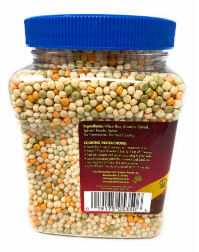 Crispa Israeli Couscous Tri-Color 21.16oz Perspective: left