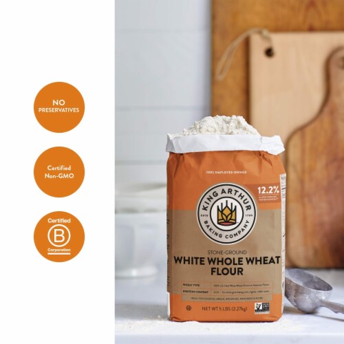 King Arthur Whole Wheat White Flour 5 Lb Perspective: left