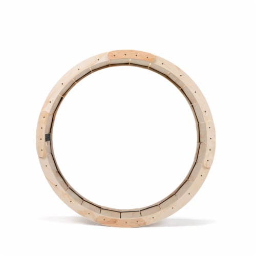 FX070 - Stylish Large Cat Running Wheel - Sturdy, Quiet, Lightweight, Natural Wood Color Perspective: left