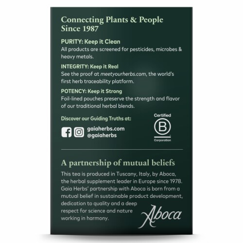 Gaia Herbs Cleanse and Detox Herbal Tea Perspective: left