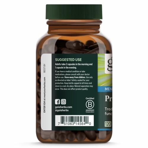Gaia Herbs® Men's Prostate Health Vegan Liquid Phyto-Caps Herbal Supplement Perspective: left