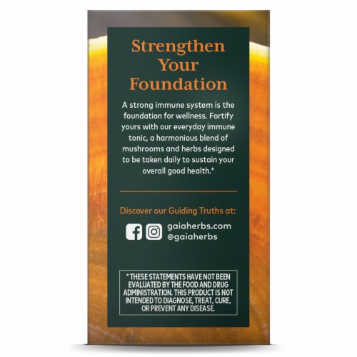 Gaia Herbs Immune Support Herbal Supplement Perspective: left