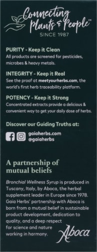 Gaia Herbs Bronchial Wellness Syrup Perspective: left