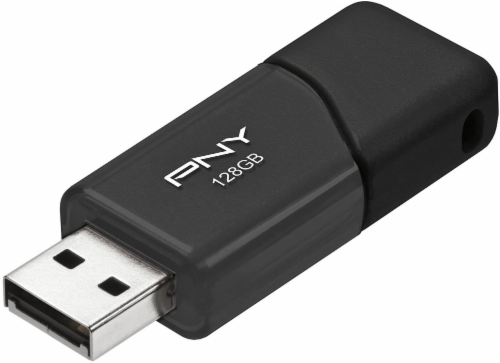 PNY Attache USB 2.0 Flash Drive - Black Perspective: left