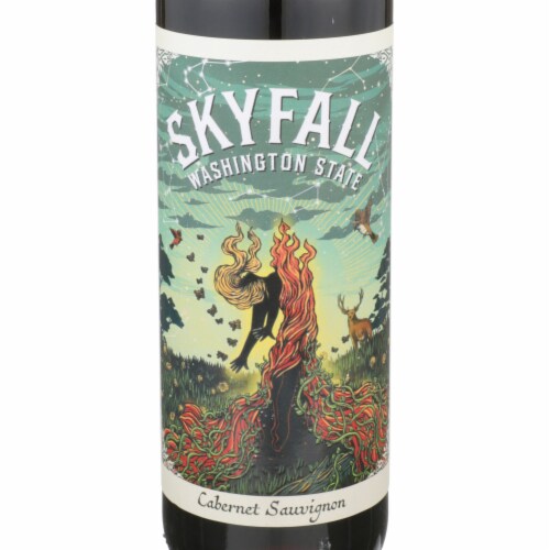 Skyfall Vineyard Cabernet Sauvignon Washington Red Wine Perspective: left