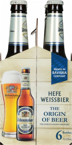 Weihenstephaner Hefe Weissbier Bavarian Style Beer Perspective: left
