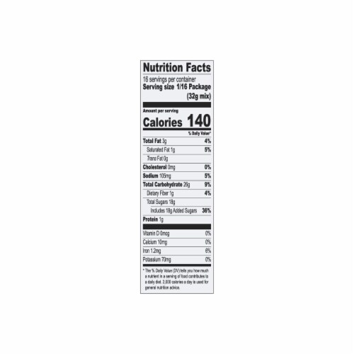 Ghirardelli Double Chocolate Premium Brownie Mix With Chocolate Chips 18 oz (Pack of 16) Perspective: left