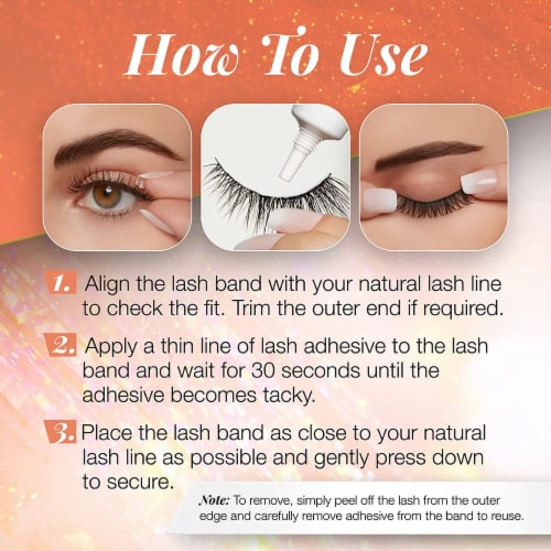 Ardell Big Beautiful Lashes Bae Eyelashes (Pack of 12) Perspective: left