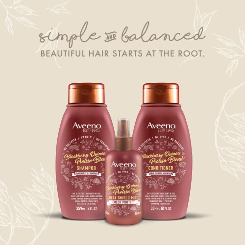 4th Ave Market: Aveeno Scalp Soothing Blackberry Quinoa Protein Blend Shampoo (Pack of 6) Perspective: left