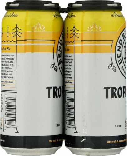 Bend Brewing Co Tropic Pines IPA Beer Perspective: left
